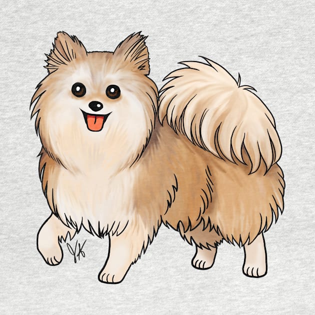 Dog - Pomeranian - Cream by Jen's Dogs Custom Gifts and Designs